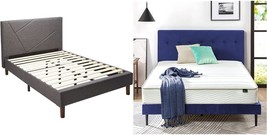Full-Size Zinus Judy Upholstered Platform Bed Frame With A, Us Certification. - £399.49 GBP