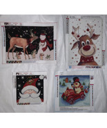 Completed DIAMOND PAINTING art WALL HANGING finished Christmas Lot #1 - $29.69