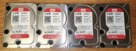 (Lot of 4) Western Digital 2TB 3.5&quot; NASware 3.0 Hard Drives SATA WD20EFRX - $158.40