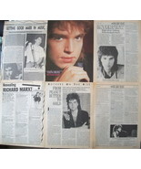 RICHARD MARX ~ (14) Color and B&amp;W Clippings, ARTICLES, Pin-Up  from 1988... - £6.65 GBP