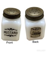 Mustard FRANK TEA &amp; SPICE CO Dove Brand White Milk Glass 2 Oz - €19,33 EUR