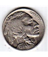 1936 P Buffalo Coin (Indian Head) Nickel - $3.95