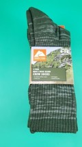 Men&#39;s Ozark Trail Wool Blend Crew Socks 3 Pair Size 6-12 Green Holy - £6.99 GBP