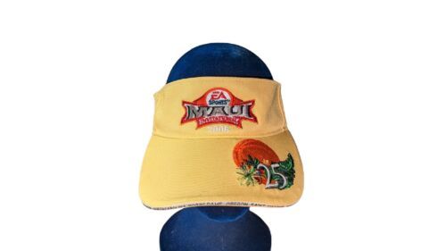Primary image for EA Sports Maui Invitational 2008 NCAA BASKETBALL Adjustable Yellow Visor Hat