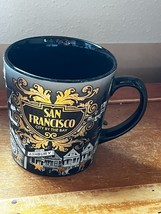 Black Gray &amp; White Large SAN FRANCISCO City by the Bay Travel Souvenir C... - £8.88 GBP