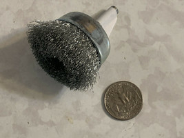 NEW Weiler Ace 61265 Wire 1-3/4&quot; Coarse Cup End Brush 1/4” Stem use on Steel - £5.02 GBP