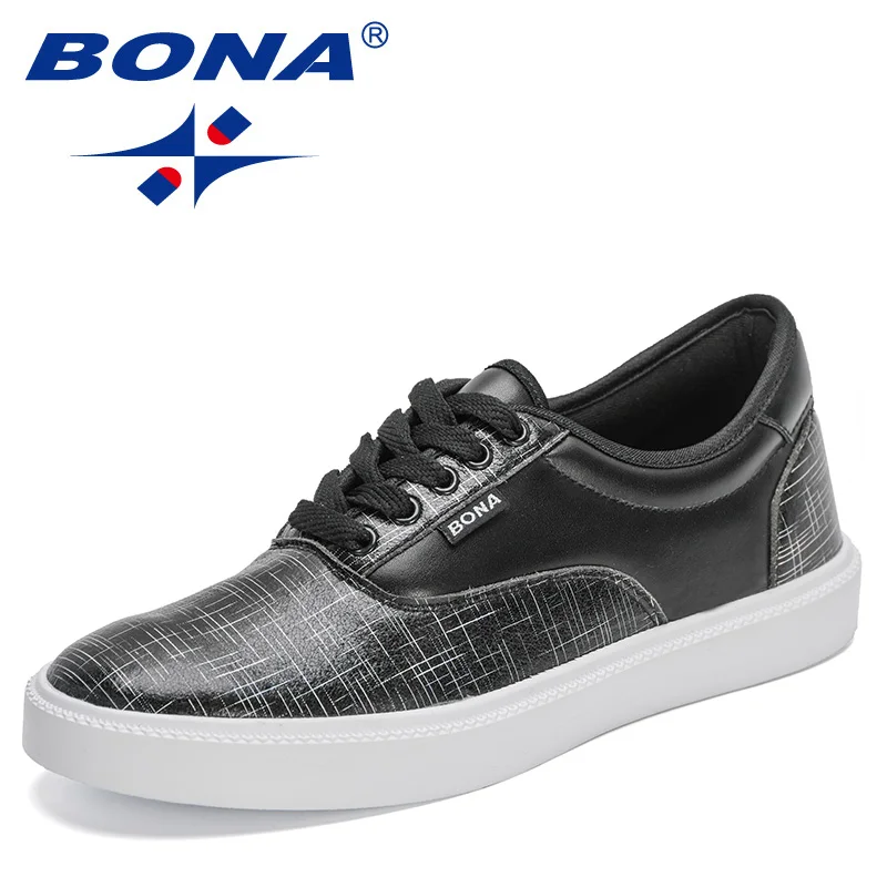BONA 2024 New Designers Casual Shoes Clics  Men Vulcanized Shoes Platform Skated - £228.79 GBP