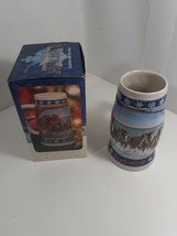 Budweiser beer stein  in box 1995 holiday stein lighting the way home  - £11.94 GBP