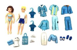 Polly Pocket Doll Set W/ Rick &amp; Lila Doll, Clothing, Shoes, Accessories ... - $17.95