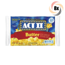 8x Bags Act II Butter Flavor Microwave Popcorn | 2.75oz | Fast Shipping! - £14.03 GBP