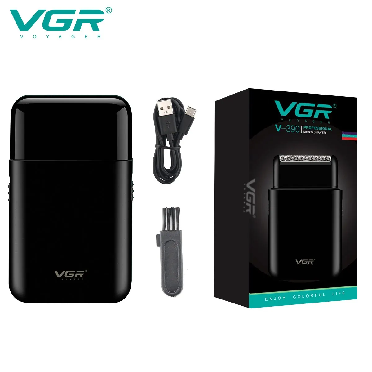 VGR Electric Shaver Professional Shaver Portable Mini Shaving Machine USB Charge - £13.36 GBP+