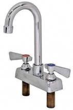 Commercial Bar 4&quot; Deck Mount Faucet W/5&quot; Gooseneck Spout #AA-422G (NO LE... - £73.97 GBP