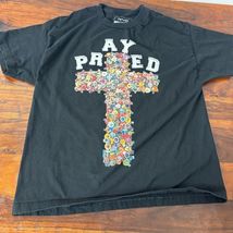 Prayed Up Apparel Unisex Christian T-Shirt XL Black Graphic Print - $17.33