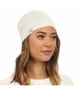 UGG Hat Knit Beanie Sequin Trim Cream - £35.04 GBP