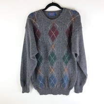 Pendleton Mens Sweater Shetland Virgin Wool Argyle Long Sleeve Pullover ... - $38.55