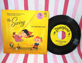 Vintage 1961 The Swing &amp; Marching Song Children&#39;s Vinyl 45rpm Disneyland Records - £7.83 GBP