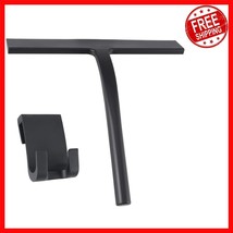 Luxury Matte Black Shower Squeegee - 9-Inch Streak-Free with Silicone Grip - $631.74 MXN