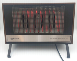 Vtg Markel Model 414 TN Two Heat Fan Forced Radiant Heat Electric Box Heater - £29.47 GBP