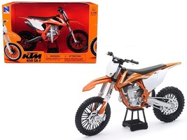 KTM 450 SX-F Dirt Bike Orange and White 1/10 Diecast Motorcycle Model by... - $1,603.61 MXN
