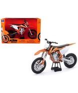 KTM 450 SX-F Dirt Bike Orange and White 1/10 Diecast Motorcycle Model by... - $1,603.61 MXN