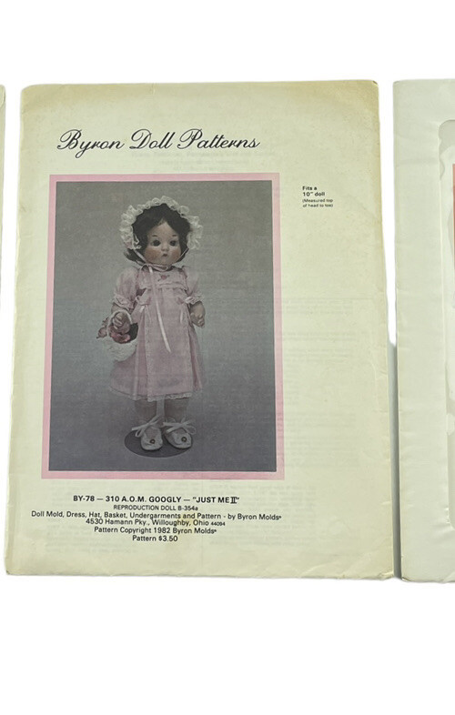 Byron's Doll Clothing PATTERNS Lot of 3 Mein Liebling 117 Darla 126 Googly 310 Item image 4