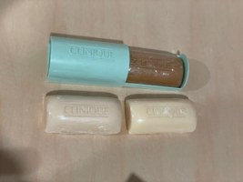 CLINIQUE Little Facial Soaps x 3 Mild 1.5 oz Travel Case New Old Stock S... - $56.06