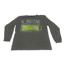 Urban Pipeline Youth Boys Long Sleeved &quot;Be Positive&quot; Ultimate Tee T-Shirt Size S - £8.87 GBP