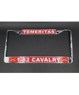 TEMERITAS 1-82 Calvary Army Chrome License Plate Frame Gunther Quality P... - £15.56 GBP