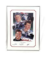 Andretti-The Racing Line Autographed Print Mario Michael &amp; Jeff Indy Car... - $398.38 CAD