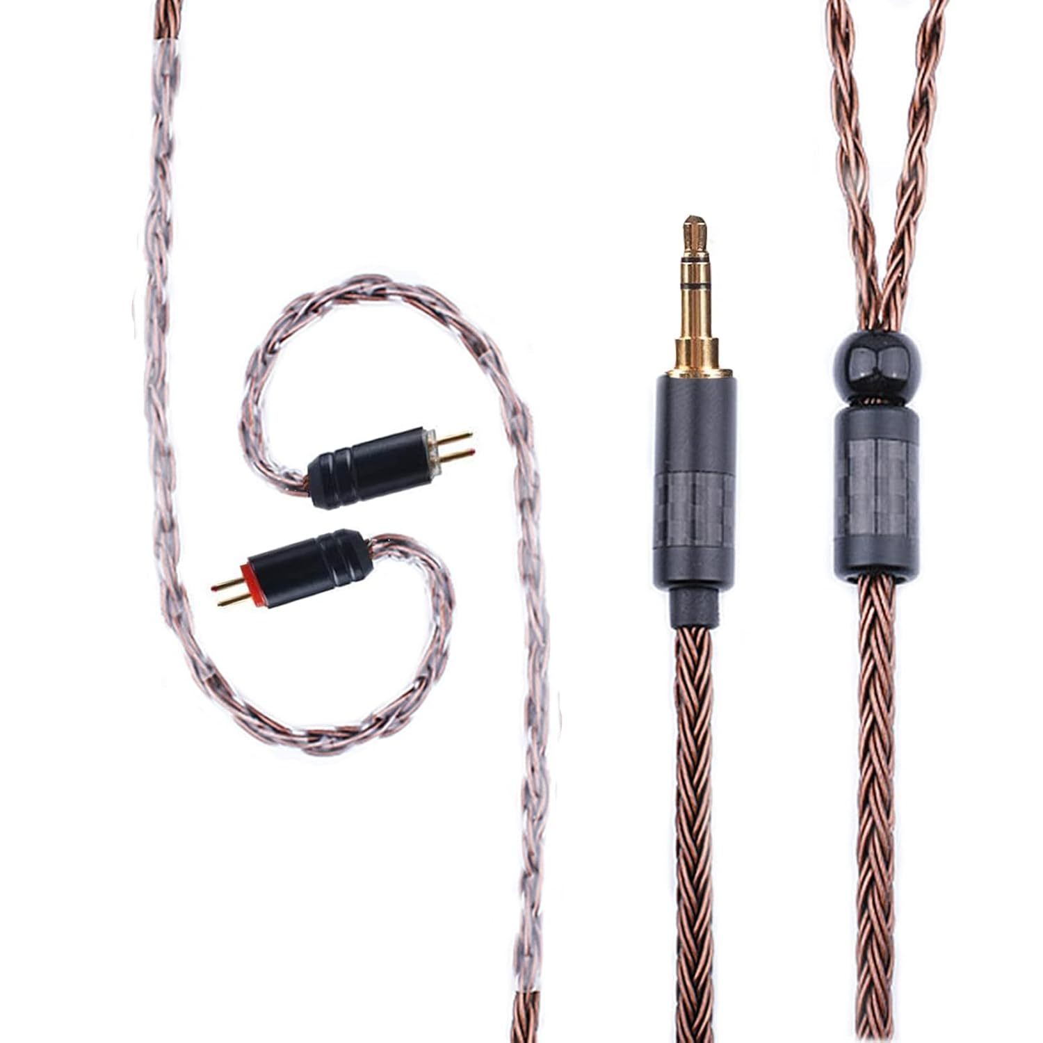 16 Core Silver Plated Earphone Cable,Replacement Cable Upgrade 2Pin Detachable E