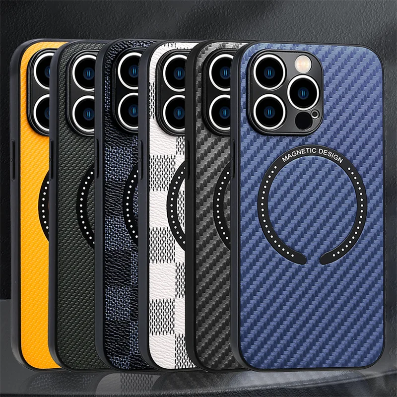 Sporting Luxury Carbon Fiber Texture For A Magnetic Thin Case For A 14 13 12 11  - £23.55 GBP