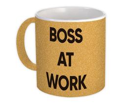 BOSS At Work : Gift Mug Job Profession Office Coworker Christmas - £12.91 GBP