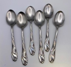 Oneida Stainless Steel LORILEI Oval Soup / Place Spoons Set of 6 - £47.95 GBP