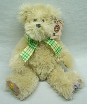 Boyds NON-JOINTED Tan American Cancer Society Teddy Bear 8&quot; Plush Stuffed New - $18.32