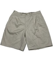 Austin Clothing Men Size 36 (Measure 34x9) Ivory Pleated Front Chino Shorts - $11.90