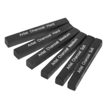 Artist Compressed Charcoal Sticks For Sketching, Drawing, Shading, Soft,... - $18.99