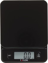 Glass Top Food Scale With Touch Control Buttons, 11 Lb Capacity, Black, ... - £25.23 GBP