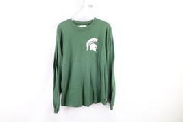 Vintage Womens XS Faded Baggy Fit Spell Out Michigan State University T-Shirt - £27.09 GBP