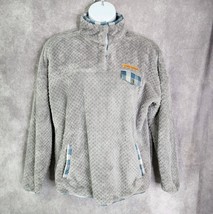 Simply Southern Womens Gray Fleece Pullover Jacket Gray XXL Snap Mock Ne... - $18.99