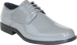 VANGELO Men&#39;s Tuxedo Shoe TUX-1 Wrinkle Free Dress Shoe Gray Patent  - $937.75 MXN