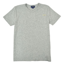 Polo Ralph Lauren Boys Heather Grey V-Neck Pocket Tee Shirt Large 14-16 9665-1 - £18.98 GBP