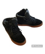 NEW DC Mens 6.5 Pure High-Top Winter Black Skate Shoes Sneakers Leather ... - $66.33