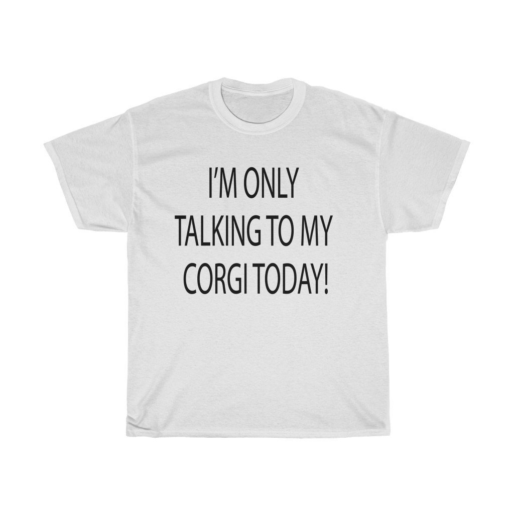 Pembroke Welsh Corgi Unisex Heavy Cotton Tee - $15.00