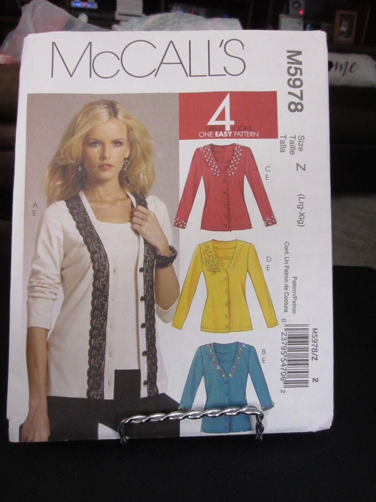 McCall's M5978 Misses Cardigans & Top Pattern - Size L-XL (16-22) Bust 38-44 - $8.90