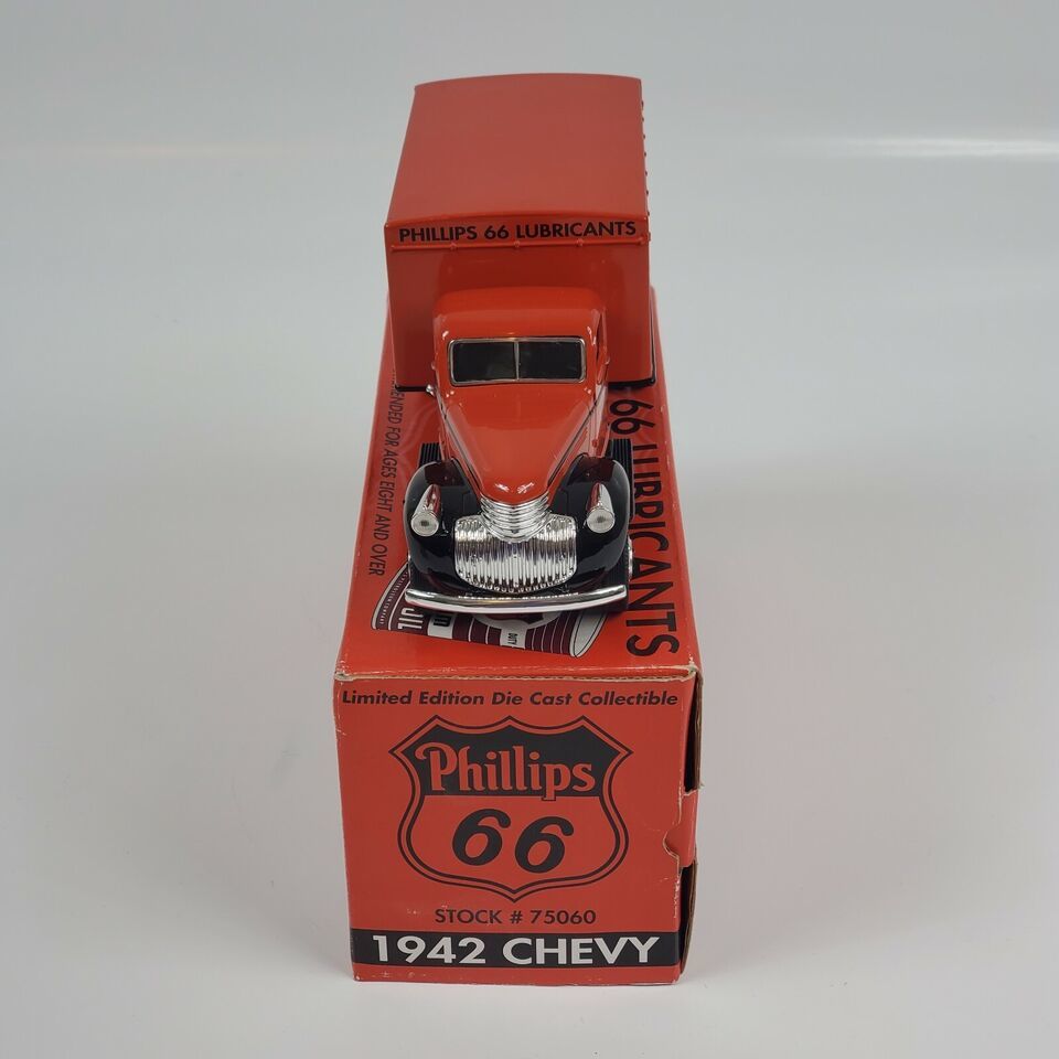 PHILLIPS 66 LUBRICANT MOTOR OIL '42 CHEVY VAN BOX DELIVERY TRUCK BANK 75060 TOY - $46.74
