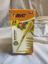 Bic Brite Liner Highlighter, Chisel Tip, Yellow, 24/Pack - £6.72 GBP