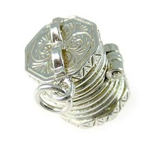 Welded Bliss Sterling 925 Silver Concertina Squeezebox Charm or Pendant ... - $44.10