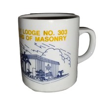 Freemason Masonic Lodge 303 Porterville Lindsay 100 Year Anniversary Coffee Mug - £19.53 GBP