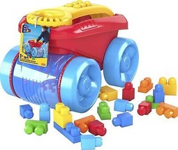 ​ MEGA BLOKS Toy Building Set Toddler Blocks, Block Scooping Wagon Learning T... - £45.66 GBP