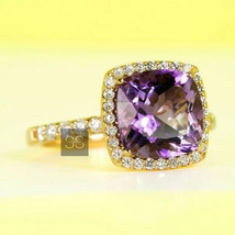 Natural Amethyst Ring, 925 Sterling Silver, Statement Ring, Handmade Ring - £55.82 GBP